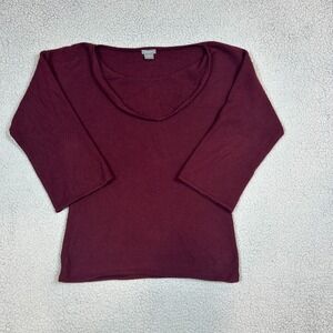 Ann‎ Taylor Cowl Neck Burgundy Long Sleeve Womens Size Medium